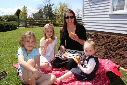 My sister Janelle, and nieces - Nina, Molly & Jessica