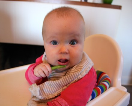 James with asparagus