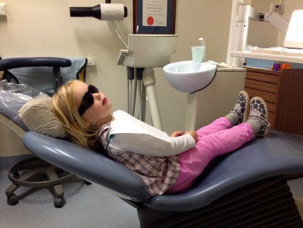 Poppy at the dentist