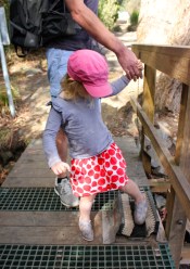 Cleaning our boots at the Phytophthora Station