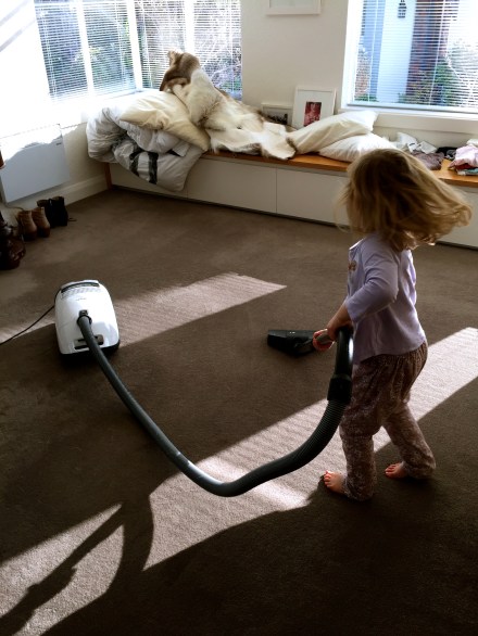 Earning her pocket money