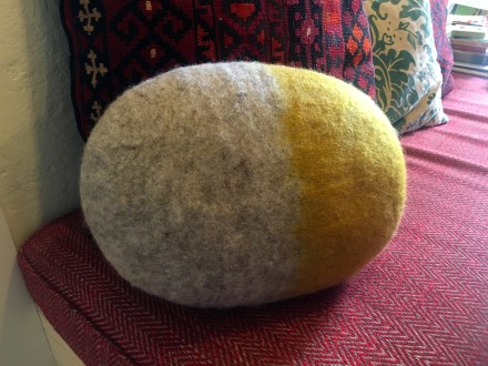 Grey & Felt Cushion